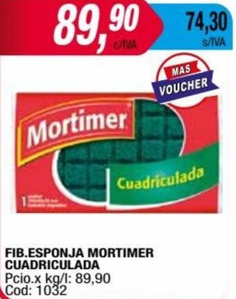 Maxiconsumo FIB.ESPONJA MORTIMER CUADRICULADA oferta