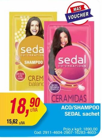 Maxiconsumo ACO/SHAMPOO SEDAL sachet oferta