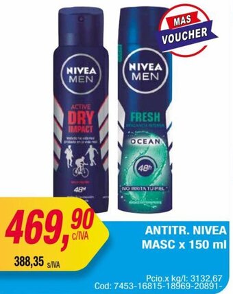 Maxiconsumo ANTITR. NIVEA MASC x 150 ml oferta