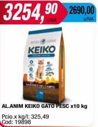 Maxiconsumo AL.ANIM KEIKO GATO PESC x10 kg oferta