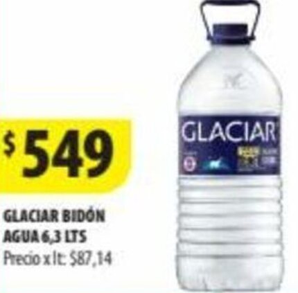 Punto Mayorista GLACIAR BIDON AGUA 6,3 LTS oferta