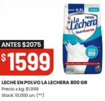 Punto Mayorista LECHE EN POLVO LA LECHERA 800 GR oferta