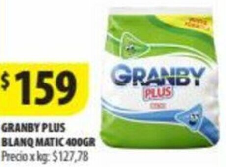 Punto Mayorista GRANBY PLUS BLANQ MATIC 400GR oferta
