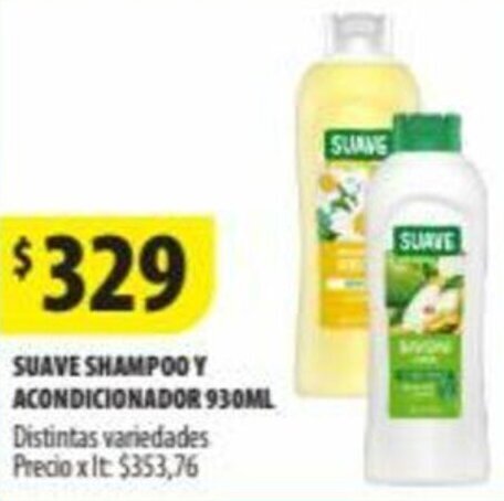 Punto Mayorista SUAVE SHAMPOO Y ACONDICIONADOR 930ML oferta