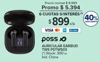 Carrefour AURICULAR EARBUD TWS PSTWS03 V oferta