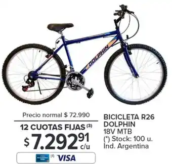 Carrefour BICICLETA R26 DOLPHIN 18V MTB oferta