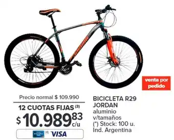 Carrefour BICICLETA R29 JORDAN aluminio v/tamaños oferta