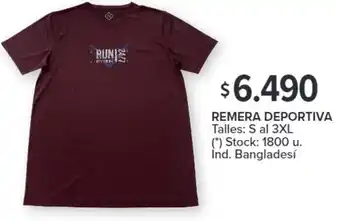 Carrefour REMERA DEPORTIVA Talles: S al 3XL oferta