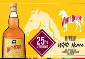 Coto EN WHISKY White Horse BOT. X 750 ML. oferta