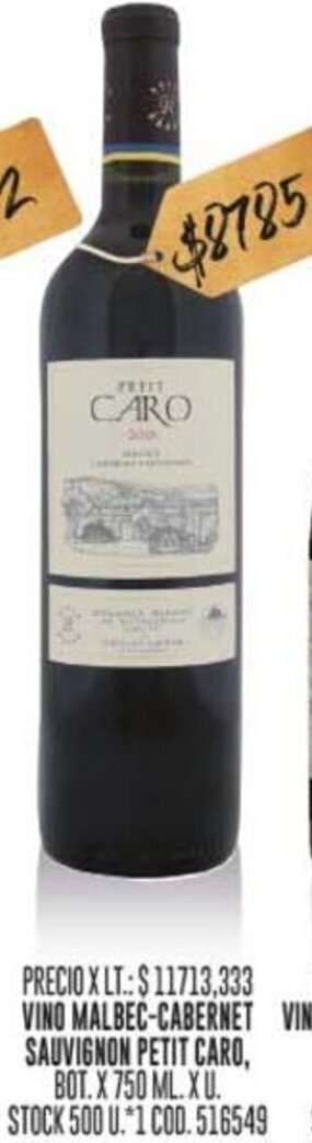 Coto VINO MALBEC-CABERNET SAUVIGNON PETIT CARO, BOT.X 750 ML oferta