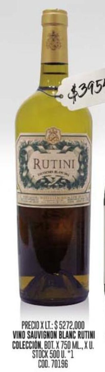 Coto VINO SAUVIGNON BLANC RUTINI COLECCIÓN, BOT. X 750 ML oferta