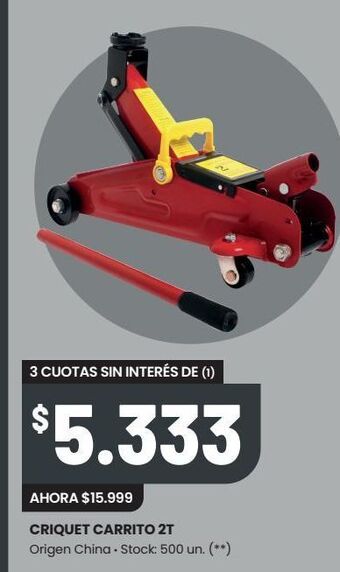 Changomas Criquet carrito 2t oferta