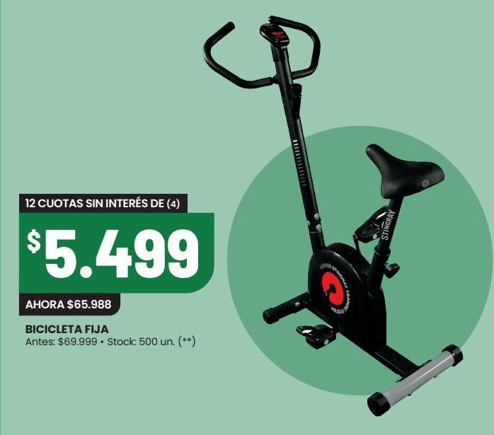 Changomas Bicicleta fija oferta