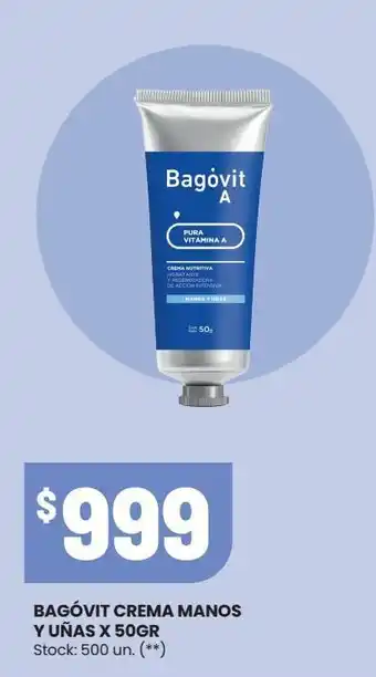 Changomas Bagóvit crema manos y uñas x 50gr oferta