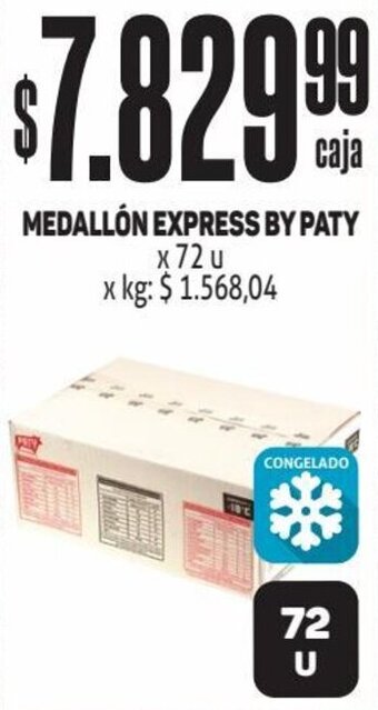 Makro MEDALLÓN EXPRESS BY PATY X 72U oferta
