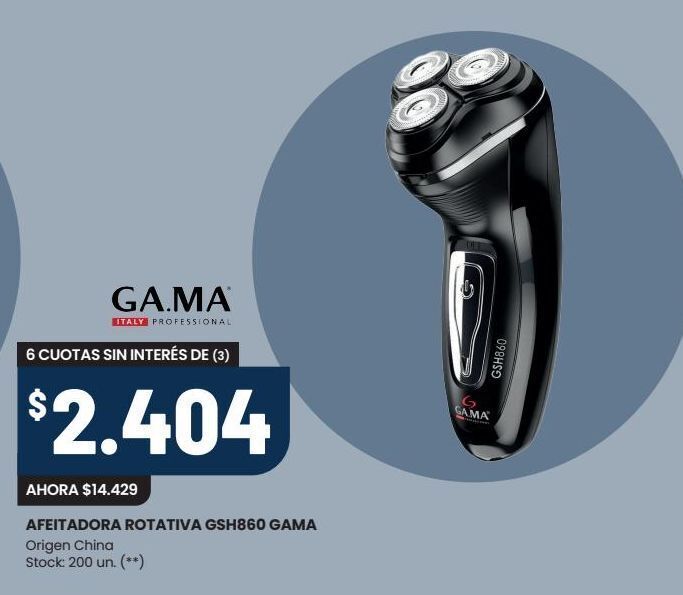 Changomas Afeitadora rotativa gsh860 gama oferta