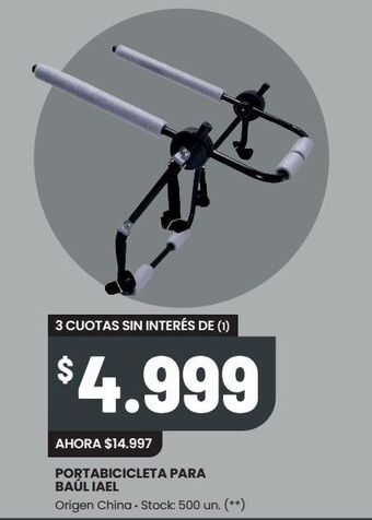 Changomas Portabicicleta para baúl iael oferta