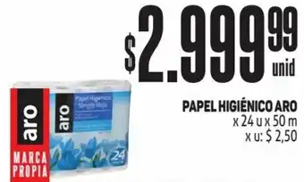 Makro PAPEL HIGIÉNICO ARO X 24U X 50M oferta