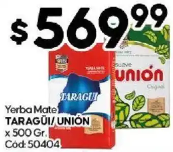 Diarco Yerba Mate TARAGÜI/UNIÓN x 500 Gr. oferta