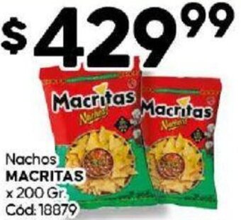 Diarco Nachos MACRITAS x 200 Gr. oferta