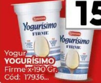 Diarco Yogur YOGURÍSIMO Firme x-190 Gr. oferta