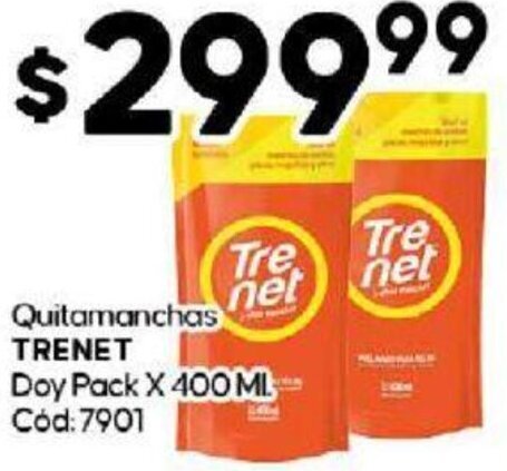 Diarco Quitamanchas TRENET Doy Pack X 400 ML oferta