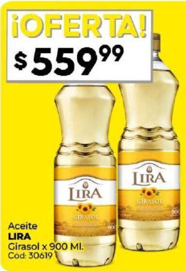 Diarco Aceite LIRA Girasol x 900 ML oferta