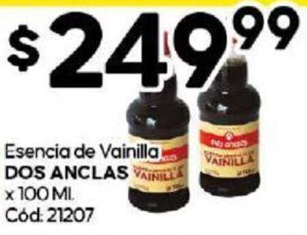 Diarco Esencia de Vainilla DOS ANCLAS VAINILLA x 100 ML oferta