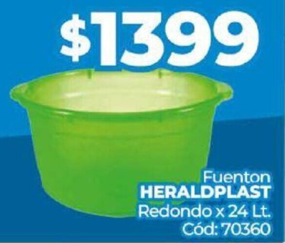 Diarco Fuenton HERALDPLAST Redondo x 24 Lt. oferta