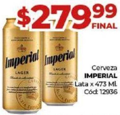 Diarco Cerveza IMPERIAL Lata x 473 ML oferta