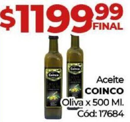 Diarco Aceite COINCO Oliva x 500 ML oferta