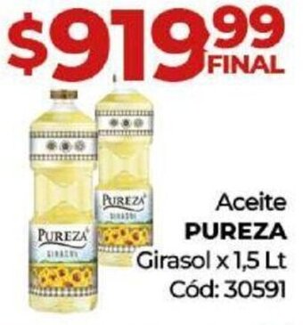 Diarco Aceite PUREZA Girasol x 1,5 Lt oferta