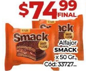 Diarco Alfajor SMACK X 50GR oferta