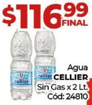 Diarco Agua cellier CELLIER Sin Gas x 2 Lt oferta