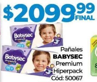 Diarco Pañales BABYSEC Premium Hiperpack oferta