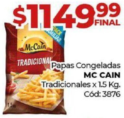 Diarco Papas Congeladas MC CAIN Tradicionales x 1.5 Kg. oferta