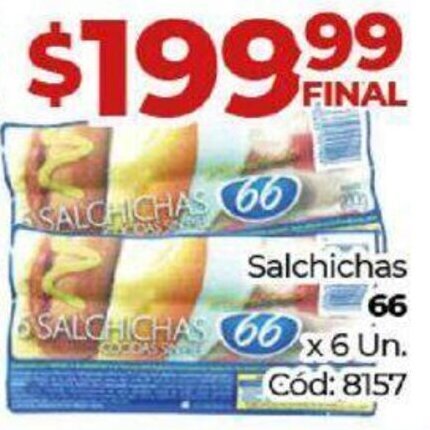 Diarco SALCHICHAS 66 X 6UN oferta