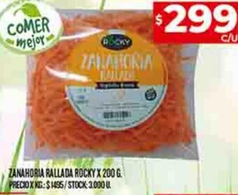 Supermercados DIA ZANAHORIA RALLADA ROCKY X 200 G oferta