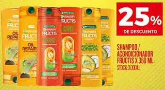 Supermercados DIA SHAMPOO/ ACONDICIONADOR FRUCTIS X 350 ML. oferta