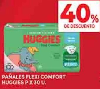 Supermercados DIA PAÑALES FLEXI COMFORT HUGGIES P X 30 U. oferta