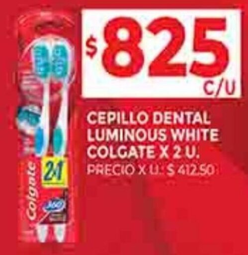 Supermercados DIA CEPILLO DENTAL LUMINOUS WHITE COLGATE X 2 U. oferta
