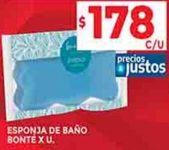 Supermercados DIA ESPONJA DE BAÑO BONTE X U. oferta