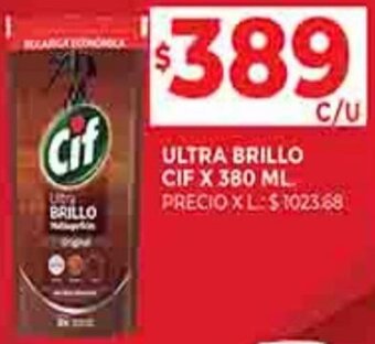 Supermercados DIA ULTRA BRILLO CIF X 380 ML oferta