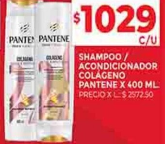 Supermercados DIA SHAMPOO / ACONDICIONADOR COLÁGENO PANTENE X 400 ML oferta
