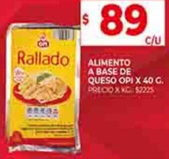 Supermercados DIA ALIMENTO A BASE DE QUESO OPI X 40 G. oferta