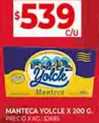 Supermercados DIA MANTECA YOLCLE X 200 G. oferta