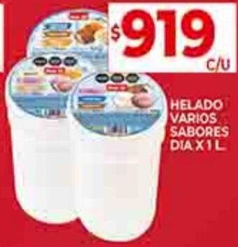 Supermercados DIA HELADO VARIOS SABORES DIA X 1L oferta
