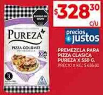 Supermercados DIA PREMEZCLA PARA PIZZA CLASICA PUREZA X 550 G. oferta