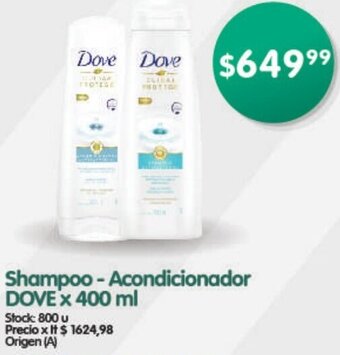 Supermercados Buenos Días Shampoo - Acondicionador DOVE'x 400 ml oferta