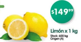 Supermercados Buenos Días Limón x 1 kg oferta